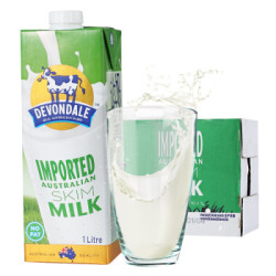 Devondale 德运 脱脂牛奶 1L 10盒