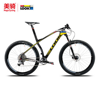 LOOK 989 碳纤维山地自行车 黑黄蓝