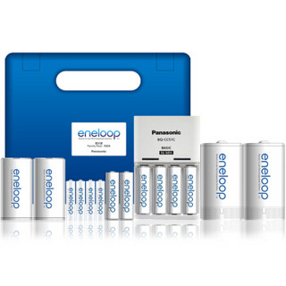 eneloop 爱乐普 KJ51MCC64C 充电电池家庭套装（白色10节 + CC51充电器）