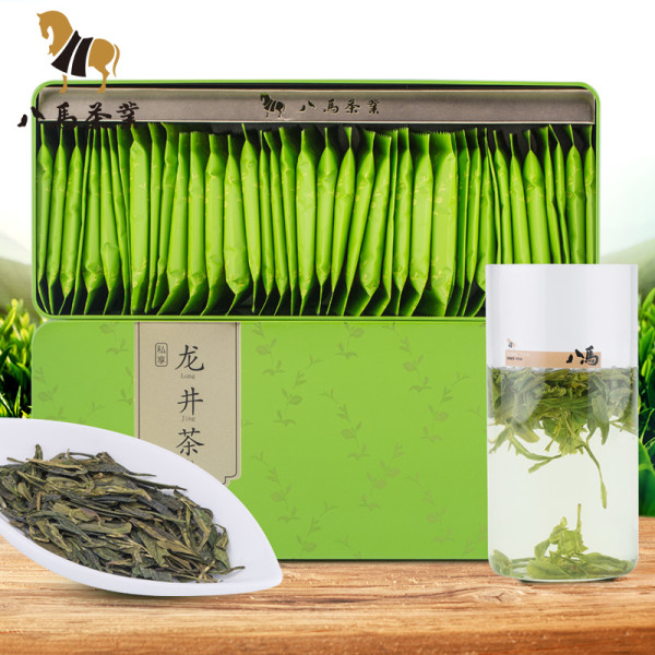商品八马茶业一级龙井茶160g礼盒装