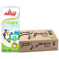 安佳（Anchor）儿童牛奶190ml*27盒家庭环保装 新西兰进口 牛奶 *2件