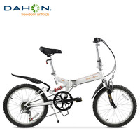 DAHON 大行 小坦克 TST061 折叠山地自行车6速 丽面白