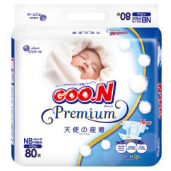 GOO.N 大王 天使系列 婴儿纸尿裤 NB 80片 *3件