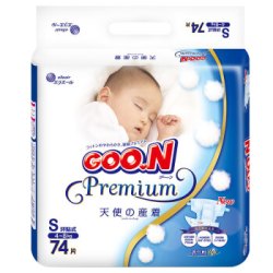 GOO.N 大王 天使系列 婴儿纸尿裤 S号 74片 *2件 +凑单品