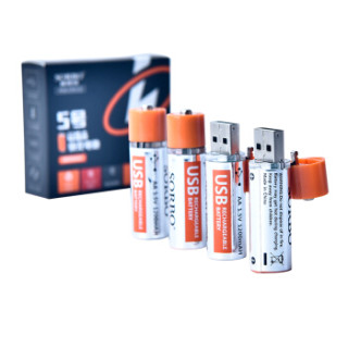 Sorbo 硕而博 USB 5号充电锂电池 AA电池套装 1.5V恒压