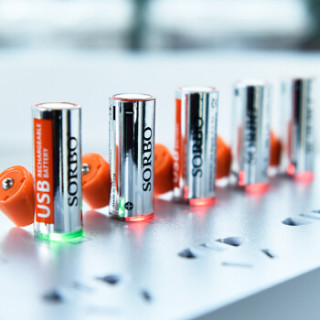 Sorbo 硕而博 USB 5号充电锂电池 AA电池套装 1.5V恒压