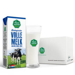 Vecozuivel 乐荷 全脂有机纯牛奶 200ml 24盒 普通装