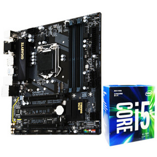 GIGABYTE 技嘉 B250M-D3H主板+Intel 英特尔 酷睿四核 i5-7500 盒装 