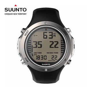 SUUNTO 颂拓 Dive 潜水系列 D6I NOVO 潜水腕表 黑银硅胶