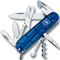 VICTORINOX 维氏 攀登者 1.3703 瑞士军刀 （14种功能） 透明蓝色