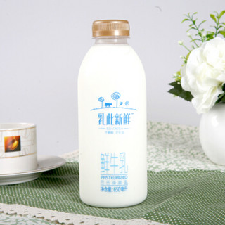 完达山 乳此新鲜 巴氏杀菌 全脂鲜牛奶 650ml