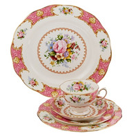 新年礼物、中亚Prime会员：Royal Albert Lady Carlyle 餐具五件套