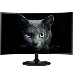 SAMSUNG 三星 C27F390FHC 27英寸 VA曲面显示器(1800R、FreeSync)