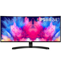 LG 34UC88-B 34英寸 IPS曲面显示器（3440×1440、21:9、99%sRGB、FreeSync）