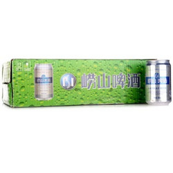 青岛啤酒（Tsingtao）崂山10度330ml*24听 进口工艺整箱装 为友情喝彩 独特水质 清纯口感