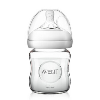 飞利浦 AVENT 新安怡 SCD291/04 自然原生 宽口径玻璃奶瓶套装 120ml+240ml