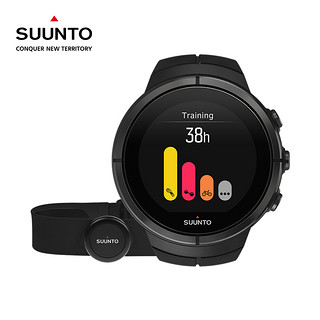 SUUNTO 颂拓 Spartan Ultra 斯巴达极限系列 户外运动心率表 黑色 钛心率套装