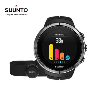 SUUNTO 颂拓 Spartan Ultra 斯巴达极限系列 户外运动心率表 黑色 精钢心率套装