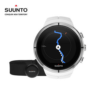 SUUNTO 颂拓 Spartan Ultra 斯巴达极限系列 户外运动心率表 黑色 精钢心率套装