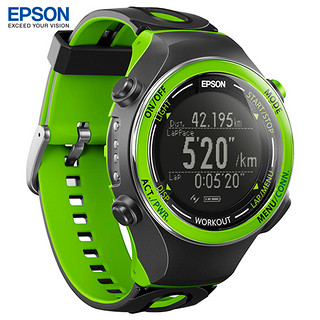 EPSON 爱普生 RUNSENSE 720 GPS智能运动腕表 野地绿