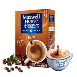 Maxwell House 麦斯威尔 特浓速溶咖啡 7条 91g *3件