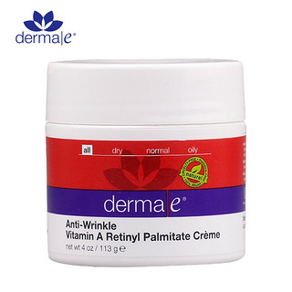 derma e Anti-Wrinkle Vitamin A Retinyl Palmitate 抗皱维A面霜 113g