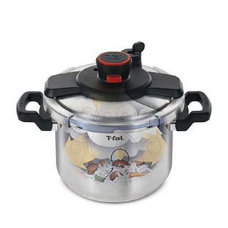 Tefal 特福 P45007 Clipso 不锈钢高压锅 6.3qt