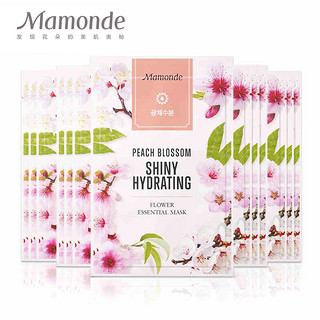 Mamonde 梦妆 桃花亮泽保湿面贴膜 6片