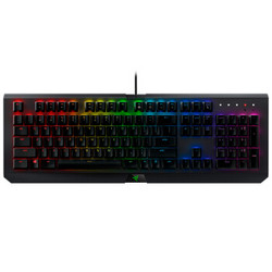 RAZER 雷蛇 BlackWidow X 黑寡妇蜘蛛X幻彩版 机械键盘 雷蛇绿轴 (枪灰色)