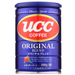 UCC 悠诗诗 原味综合焙炒咖啡粉 400g 罐装 *2件