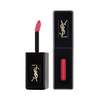 YVES SAINT LAURENT 圣罗兰 VERNIS A LEVRES VINYL CREAM 黑管唇釉 410