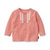 千趣会 BABY婴儿女蕾丝装饰圆领开衫 B96780 47.4元