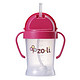 美国Zoli儿童水杯吸管杯 婴儿学饮杯 带手柄 270ml(粉色) *2件