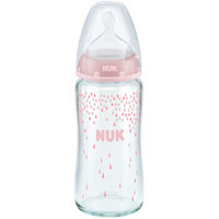 NUK 宽口径玻璃奶瓶 240ml *2件