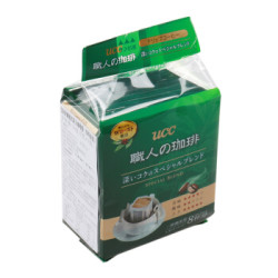 悠诗诗(UCC)滴滤挂耳式职人咖啡粉(深厚浓郁) 7g*8p/袋 日本进口 *3件