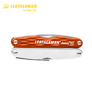 LEATHERMAN 莱泽曼 JUICE S2 果汁S2 多功能工具钳 橘色