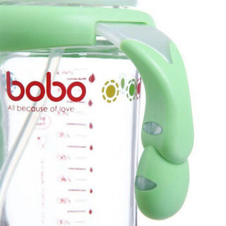 bobo 乐儿宝 金彩系列 宽口径玻璃奶瓶 240ml 绿色