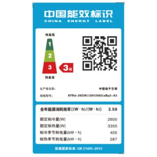 YAIR 扬子 冷暖 变频 空调挂机 1匹