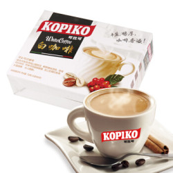可比可 印尼进口 (KOPIKO)白咖啡24包加送6包 共30包900g 三合一速溶咖啡饮料