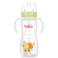 bobo 乐儿宝 经典系列 宽口径PP奶瓶 330ml 绿色