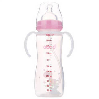 bobo 乐儿宝 经典系列 宽口径PP奶瓶 330ml 红色