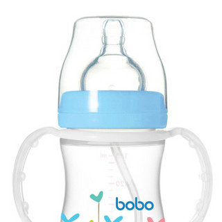 bobo 乐儿宝 经典系列 宽口径PP奶瓶 160ML 蓝色