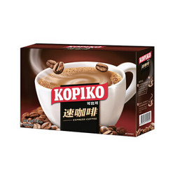 印尼进口 可比可（KOPIKO）即溶咖啡饮料 提神火山咖啡24包 408g（新老包装随机发货）