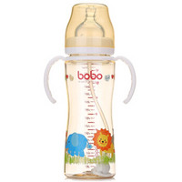 bobo 乐儿宝 经典系列 宽口径PPSU奶瓶 300ml 白色