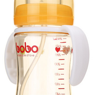 bobo 乐儿宝 经典系列 宽口径PPSU奶瓶 260ml 橙色