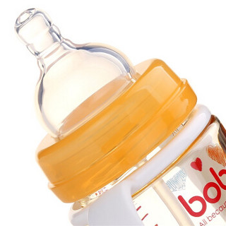 bobo 乐儿宝 经典系列 宽口径PPSU奶瓶 260ml 橙色