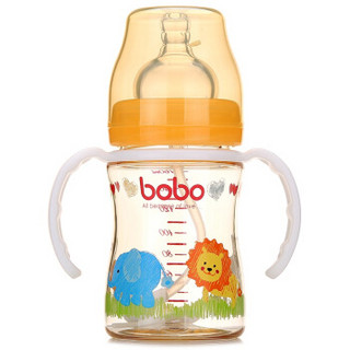 bobo 乐儿宝 经典系列 宽口径PPSU奶瓶 160ml 橙色