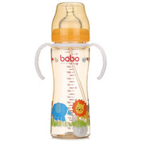 bobo 乐儿宝 经典系列 宽口径PPSU奶瓶 300ml 橙色