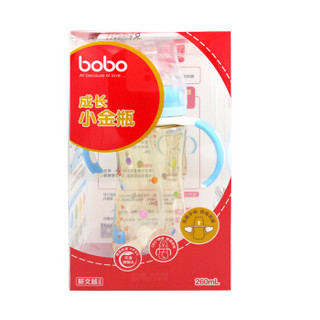 bobo 乐儿宝 小金瓶系列 宽口径PPSU奶瓶 260ml 黄色