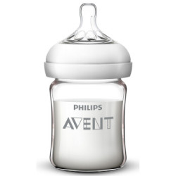 飞利浦 AVENT 新安怡 自然顺畅系列 宽口径玻璃奶瓶 125ml *4件